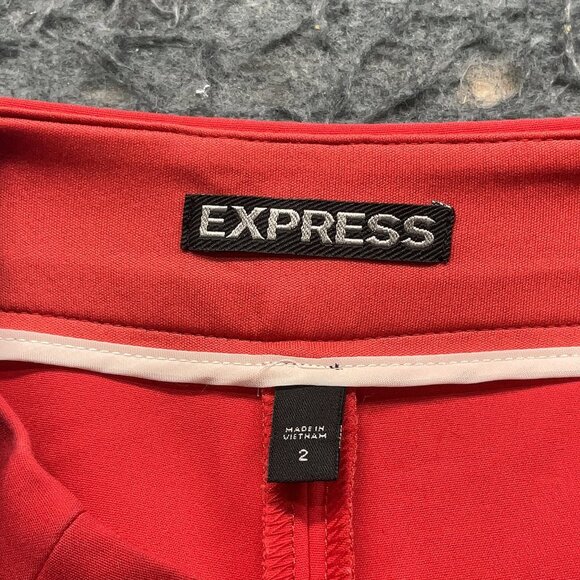Express Size 2 Red Shorts Dressy - Picture 3 of 3